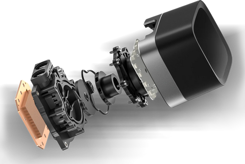 Blown out schematic of 5th Gen Deepcool AIO Pump with Anti-Leak Technology